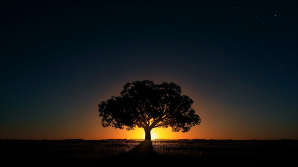 night,night sky,trees,nature,sunset glow,sunlight