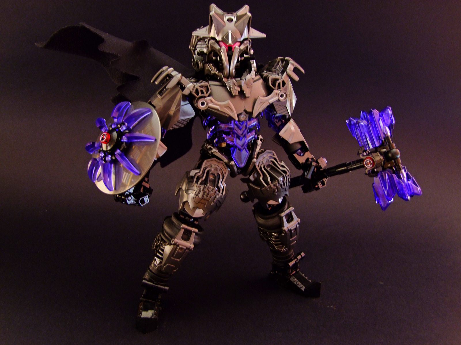 rytíř, bojovník, brnění, hroty, ostnatý, železo, rez, krystal, duch, kostra, nachový, Šedá, kov, Černá, darebák, kladivo, štít, djokson, LEGO, moc, Hračka, model