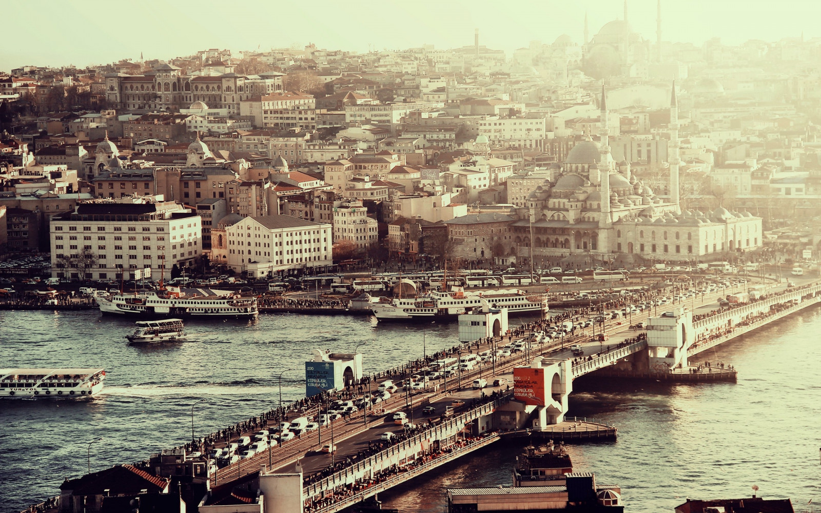 hav, stad, stadsbild, byggnad, fordon, bro, istanbul, Kalkon, flod, antik historia, mänsklig bosättning, flygfotografering