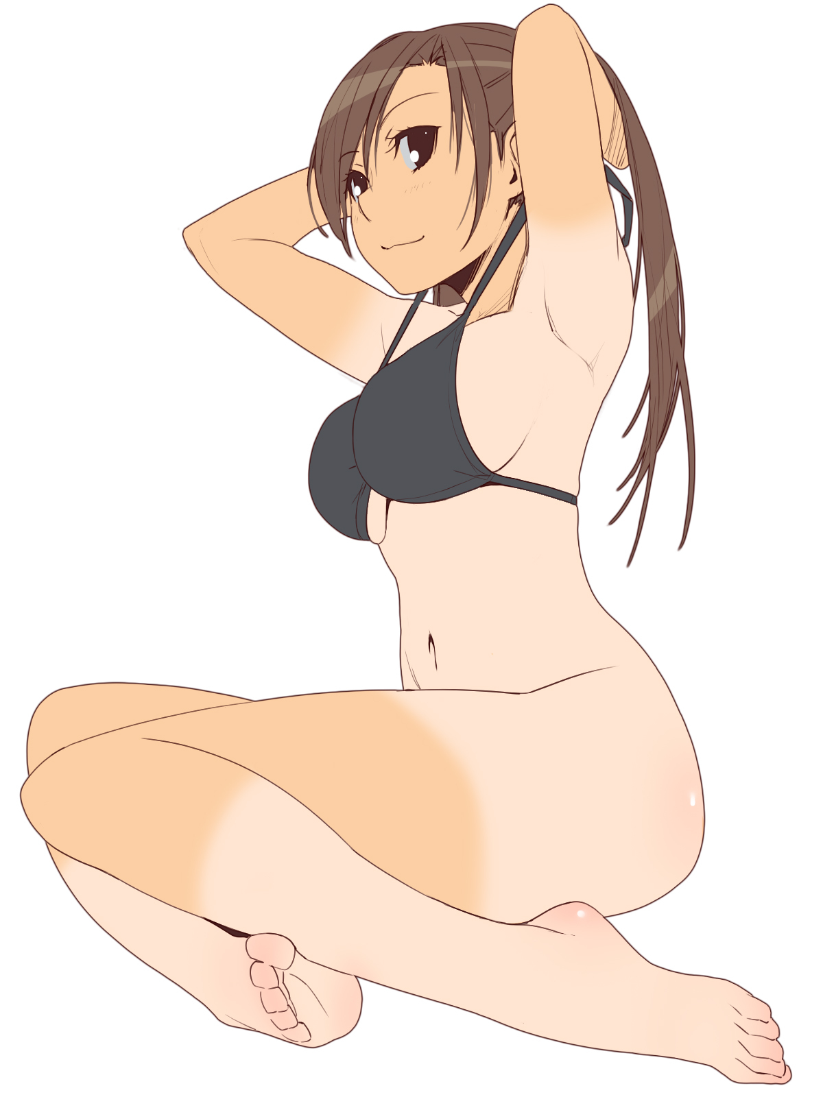 Kousaka Rino, Otome Function, bikiny, bílé pozadí, Podbohu, tan linky