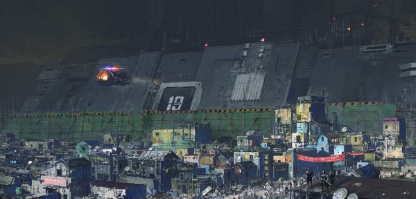su jian,illustration,artwork,digital art,police,slum