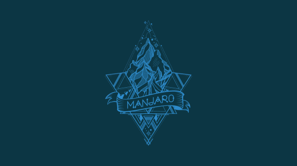 GNU,Linux,minimalism,blue background,solarized colorscheme,Manjaro