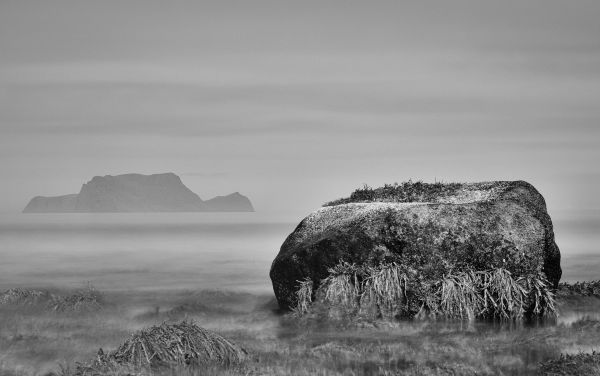 landscape,monochrome,sea,rock,nature,water