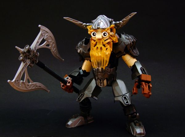 LEGO,3,beard,dwarf,steel,armor