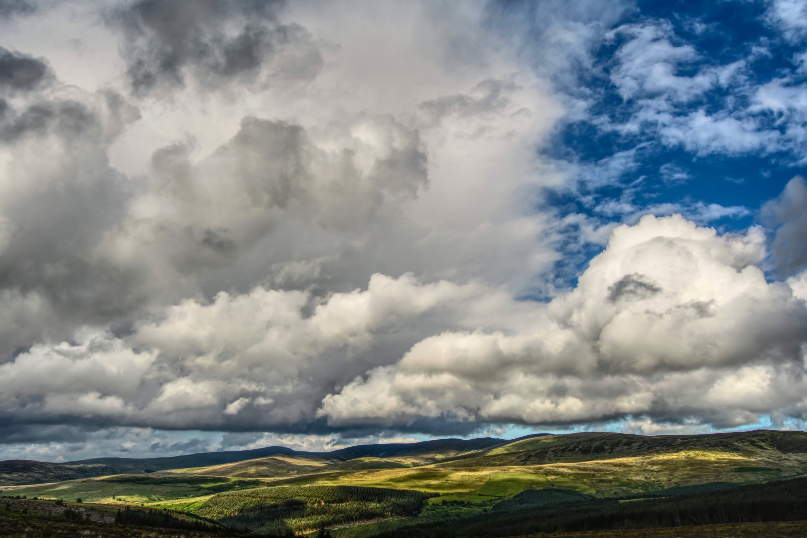 Wallpaper UK, sky, mountains, weather, Wales, clouds, rural