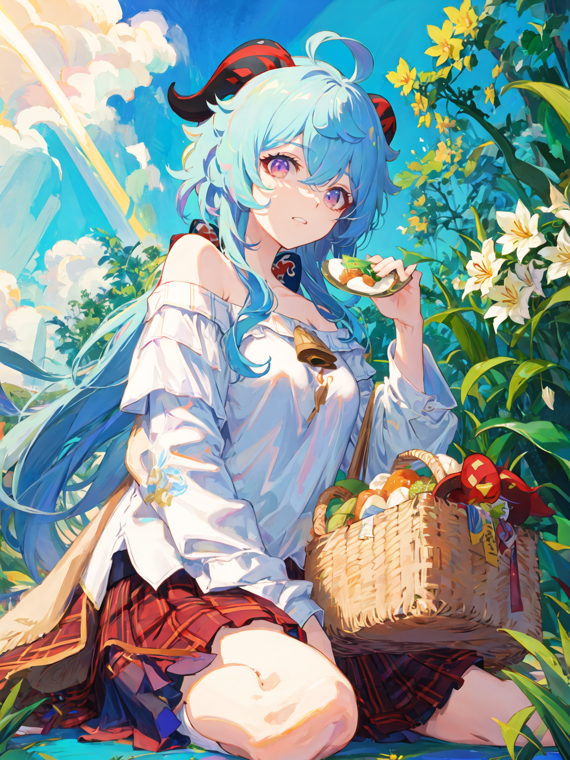 anime, Anime piger, Genshin Impact, Ganyu Genshin Impact