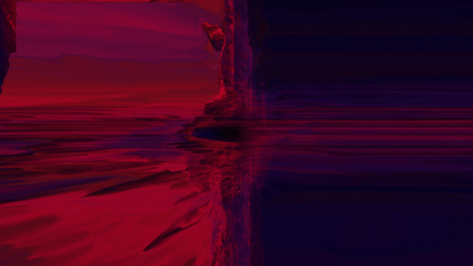 himmel, lilla, lyserød, violet, vand, magenta, Tints and shades, Sky, KUNST, elektrisk blå, horisont, mønster, skumring, efterglød, afspejling, begivenhed, landskab, cg artwork, træ, symmetri, maleri, visual arts, aften, grafik, illustration, Fersken, solopgang, elektricitet, rød himlen om morgenen, bølge