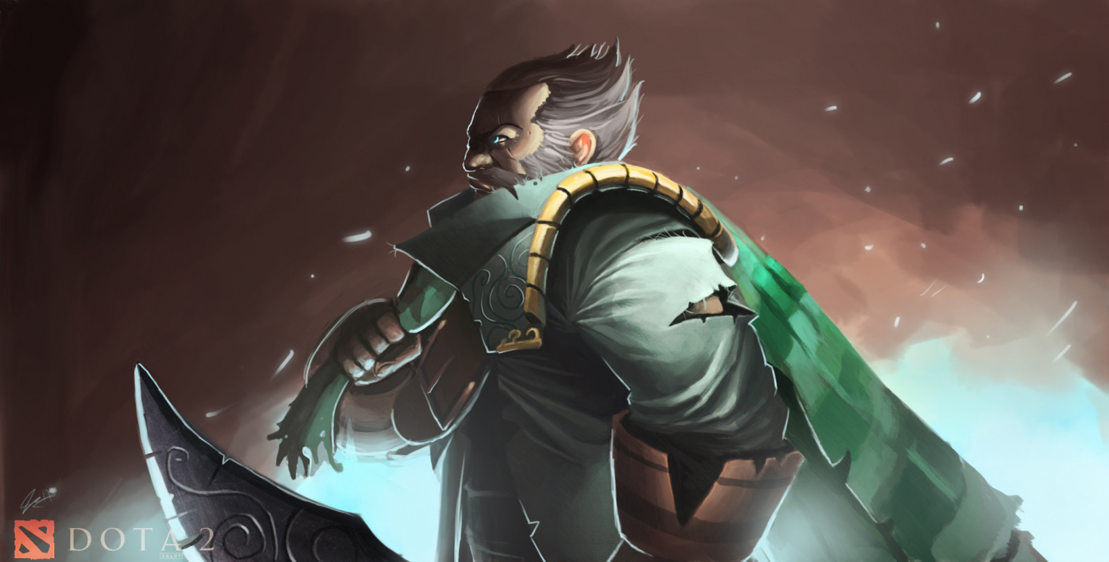 anime, Dota 2, Kunkka, KUNST, skærmbillede, admiral, computer tapet