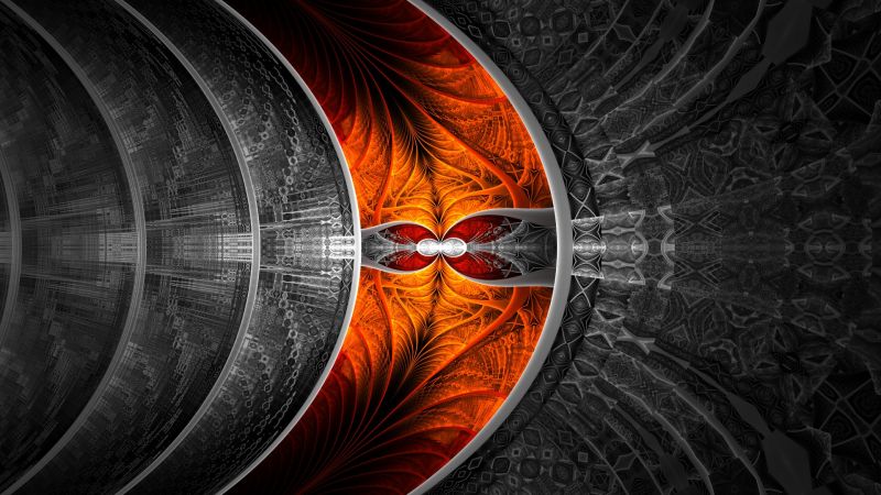 abstraktní, selektivní barevné, spirála, symetrie, fraktální, vzor abstraktní, selektivní barevné, spirála, symetrie, fraktální, vzor