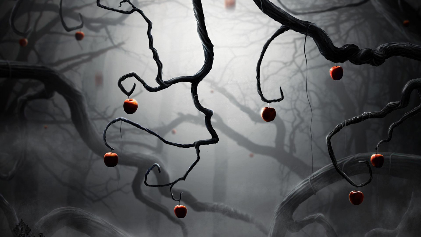 sort, Fantasy kunst, KUNST, lys, mørke, skærmbillede, computer tapet, organ