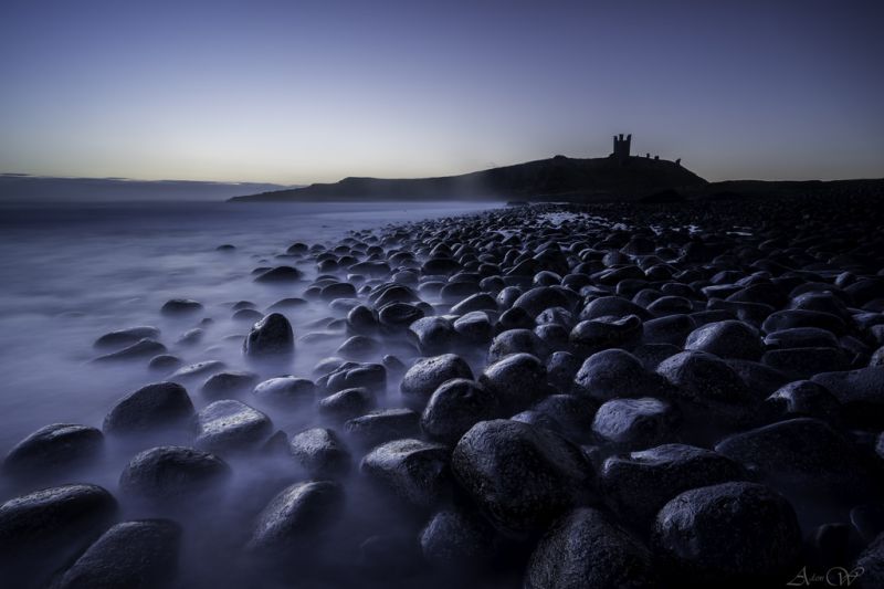 sollys, solnedgang, hav, Bugt, klippe, sort