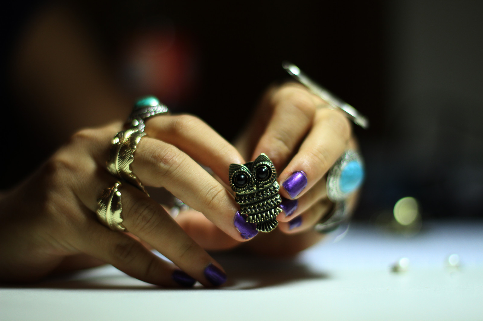 ruce, kroužky, sova, televize, polština, hřebíky, Přátelé, chladný, ruka, nehet, prst, prsten, iM, show, odlišný, šperky, píseň, téma, makro fotografie, manikúra, lak na nehty, hand modelu, péče o nehty