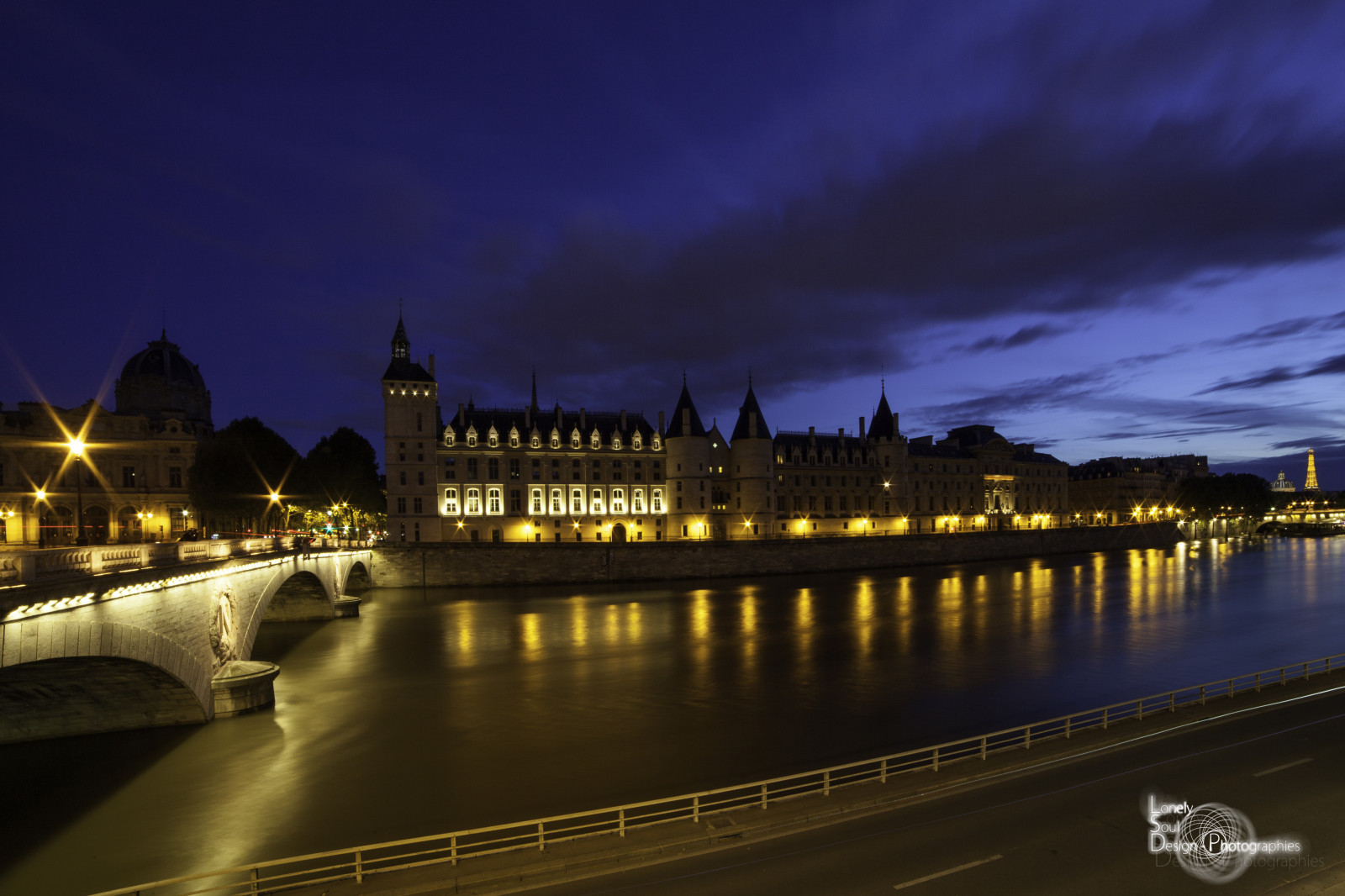 Wallpaper : conciergerie, saint, michel, Paris, nightscape, long