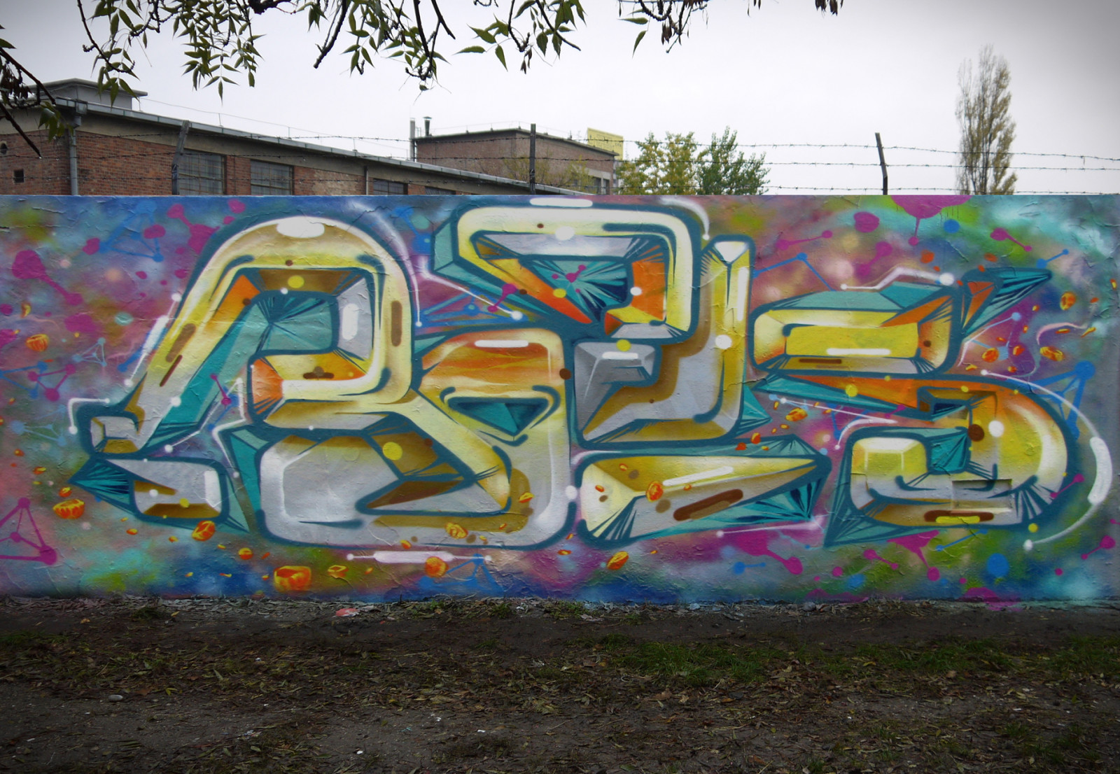 blu, ghiaccio, giallo, graffiti, Ungheria, caramella, Budapest, Crema, forchetta, spray, trattare, trucco, AFX, molecola, ubs, sw307