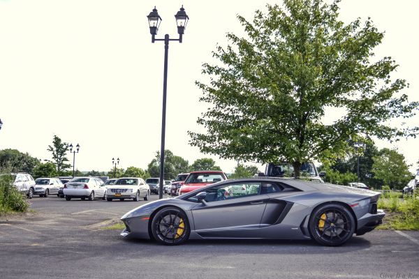 car, street, vehicle, Lamborghini, Lamborghini Aventador, sports car