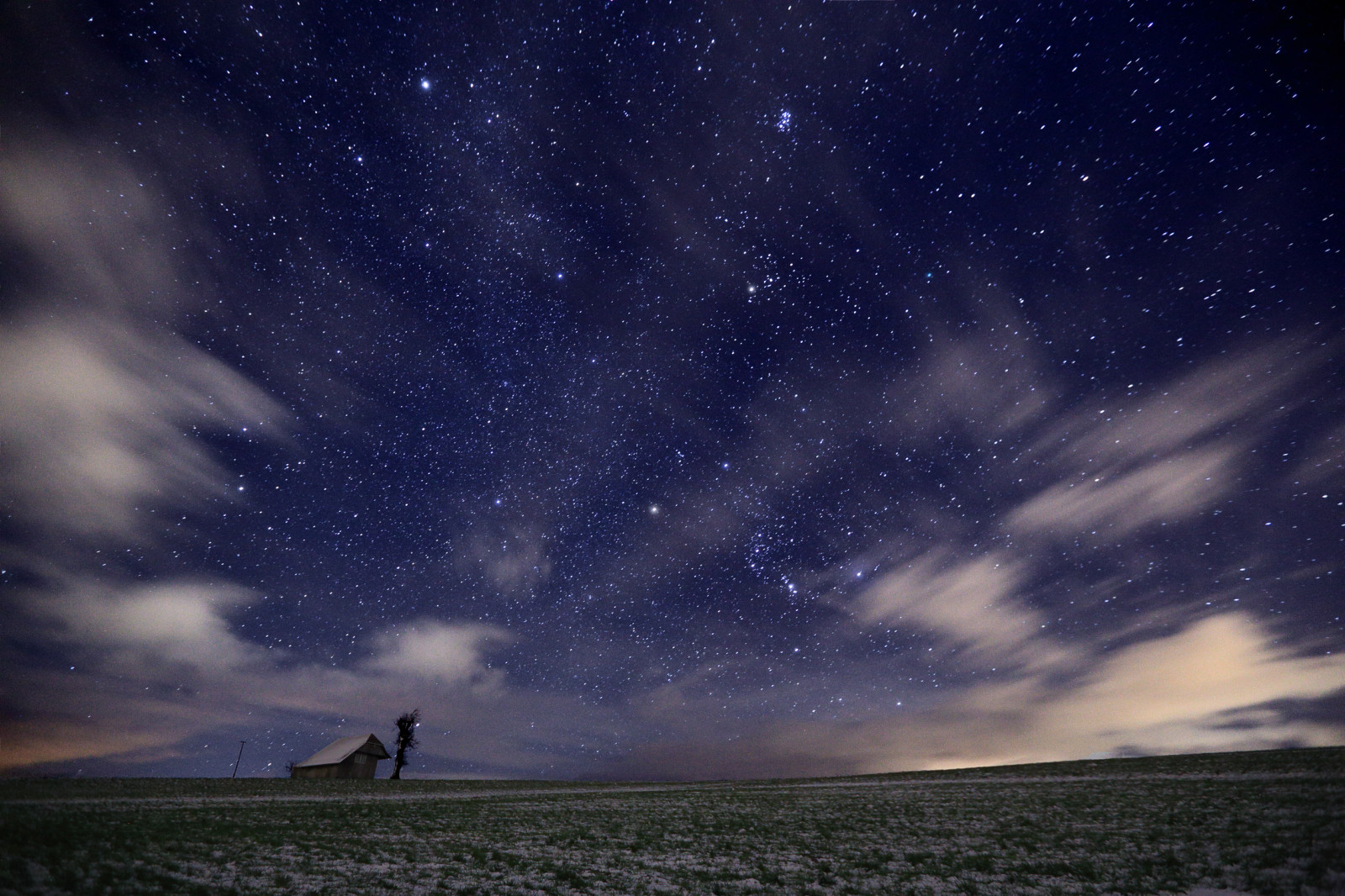 nightphotography, zima, krajina, Švýcarsko, noční scéna, nightshot, Orion, noční obloha, highiso, StarryNight, europeatnight, panocturne
