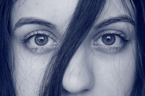 portrait, window, girl, windows, macro, eye