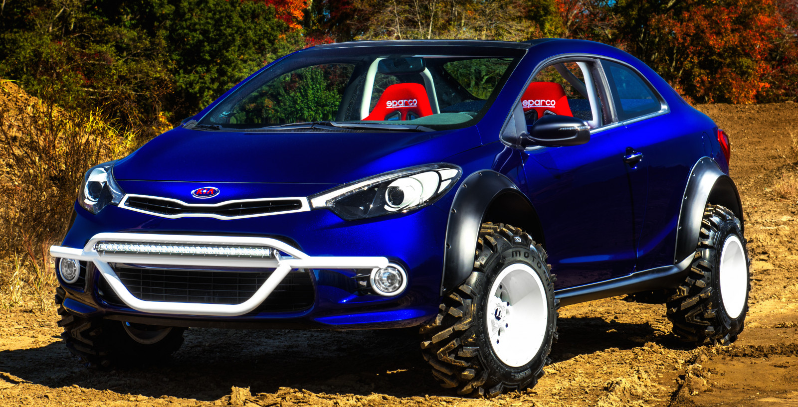 bil, køretøj, Ford, Kia, netcarshow, netcar, bil billeder, bil foto, 2016, Forte Koup Mud bogger koncept, jord køretøj, bildesign, automotive exterior, bil make, crossover sUV, bybil, sport utility køretøj, kompakt SUV, mini sport utility køretøj