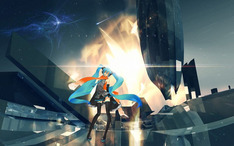 Vocaloid, Hatsune Miku, actuación, escenario, captura de pantalla, 1920x1200 px Vocaloid, Hatsune Miku, actuación, escenario, captura de pantalla, 1920x1200 px