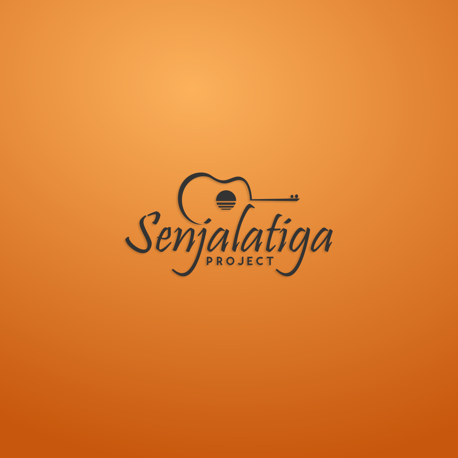 Logotyp, hudba, západ slunce