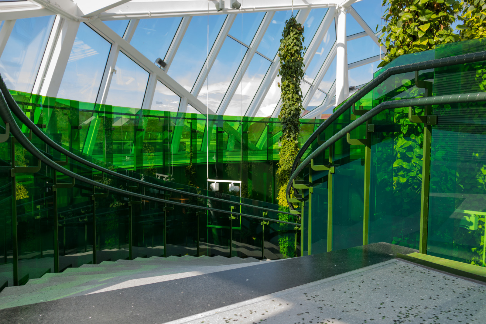 architettura, verde, le scale, stadio, cavalcavia, metropolitana, Emporia, Malmo, gr n, trappor, facciata, area urbana, trasporto pubblico