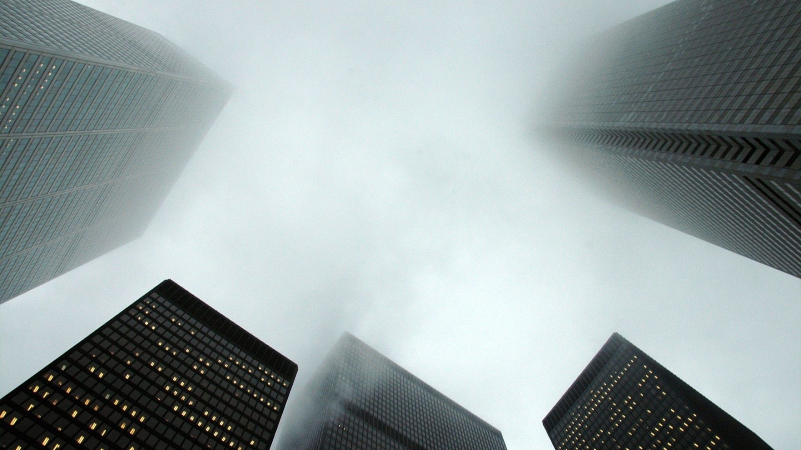 bílý, Černá, černobílý, architektura, městský, budova, fotografování, symetrie, mrakodrap, mlha, světlo, tvar, design, čára, profesionální, Atmosféra Země