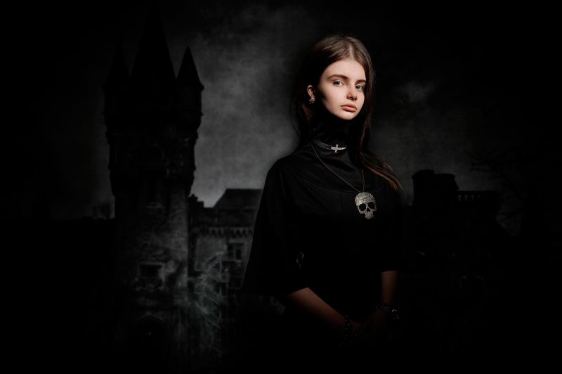 Černá, ženy, černobílý, model, portrét, fotografování Černá, ženy, černobílý, model, portrét, fotografování