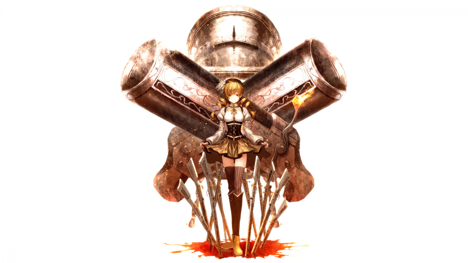 Mahou Shoujo Madoka Magica, Tomoe Mami, anime dívky, anime