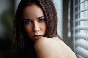 Wallpaper : Arina Bikbulatova, women, redhead, model, pigtails, closeup