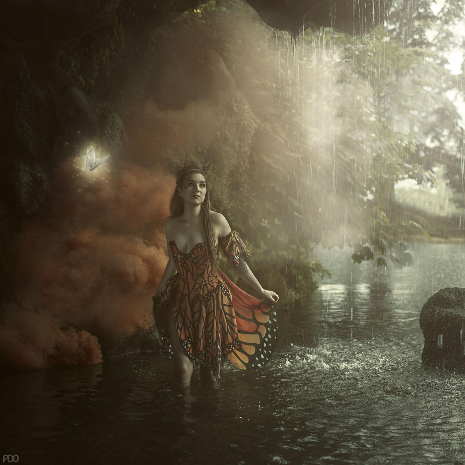 Kvinder, 500px, model, Fantasy kunst, Fantasy pige, Priscilla DO, mytologi, mørke, skærmbillede, atmosfærisk fænomen