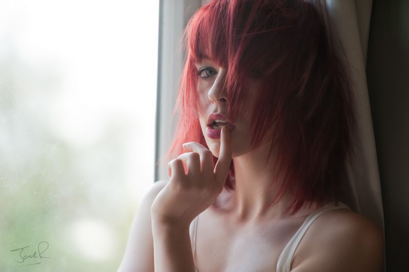 tvář, ženy, ryšavý, model, portrét, Červené tvář, ženy, ryšavý, model, portrét, Červené