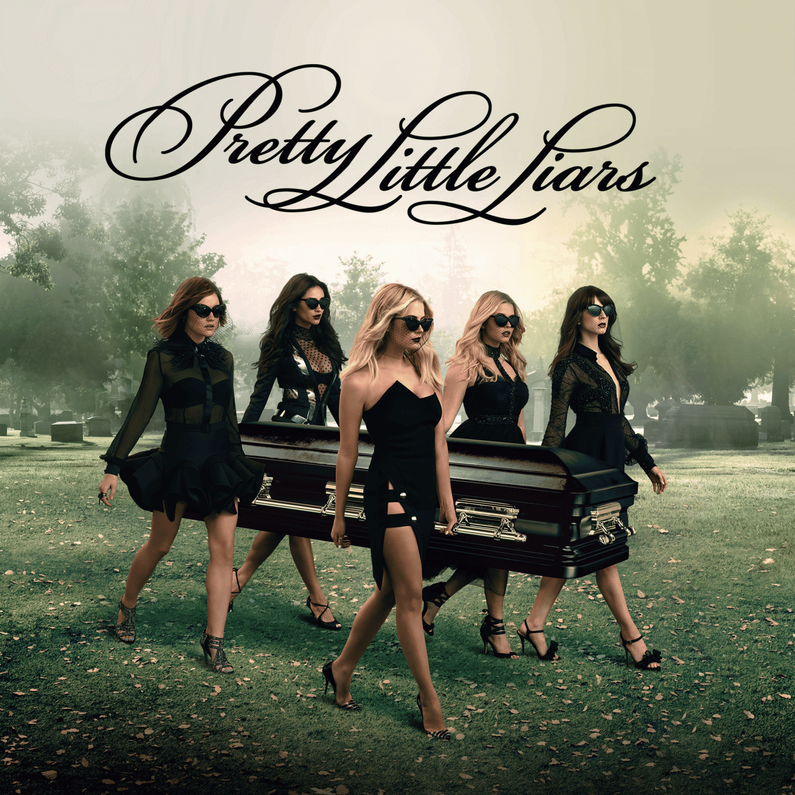 Wallpaper Pretty Little Liars, casket, Funeral, group of women