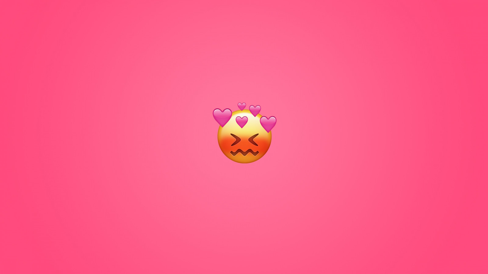 Wallpaper emoticons, pink, blush, blushing, love 1920x1080 Wosh