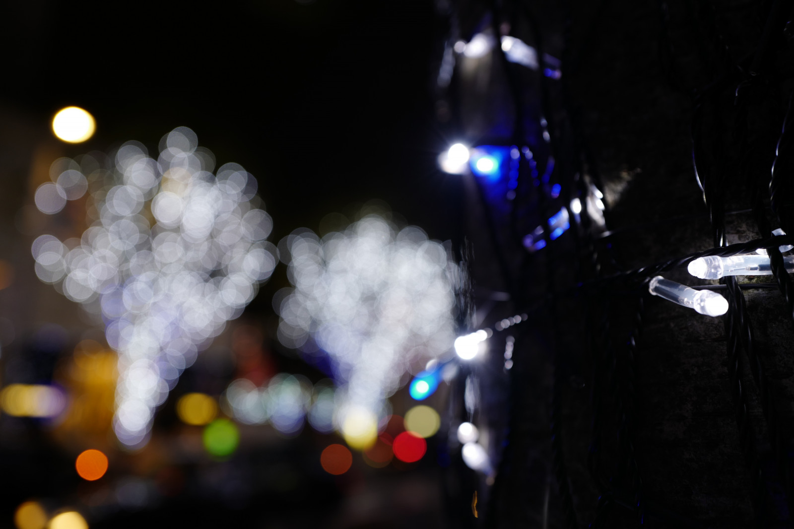 Japan, nat, sne, blå, julelys, Leica, Tokyo, Jp, lys, farve, belysning, mørke, keyakizaka, summilux, leicaq, summilux1728, q, 1728, ropponngi, atmosfære af jord, juledekoration