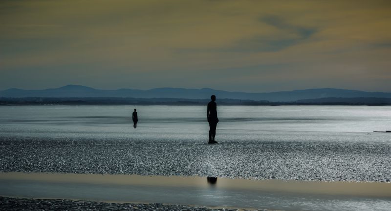 voda, moře, nebe, horizont, uklidnit, jezero