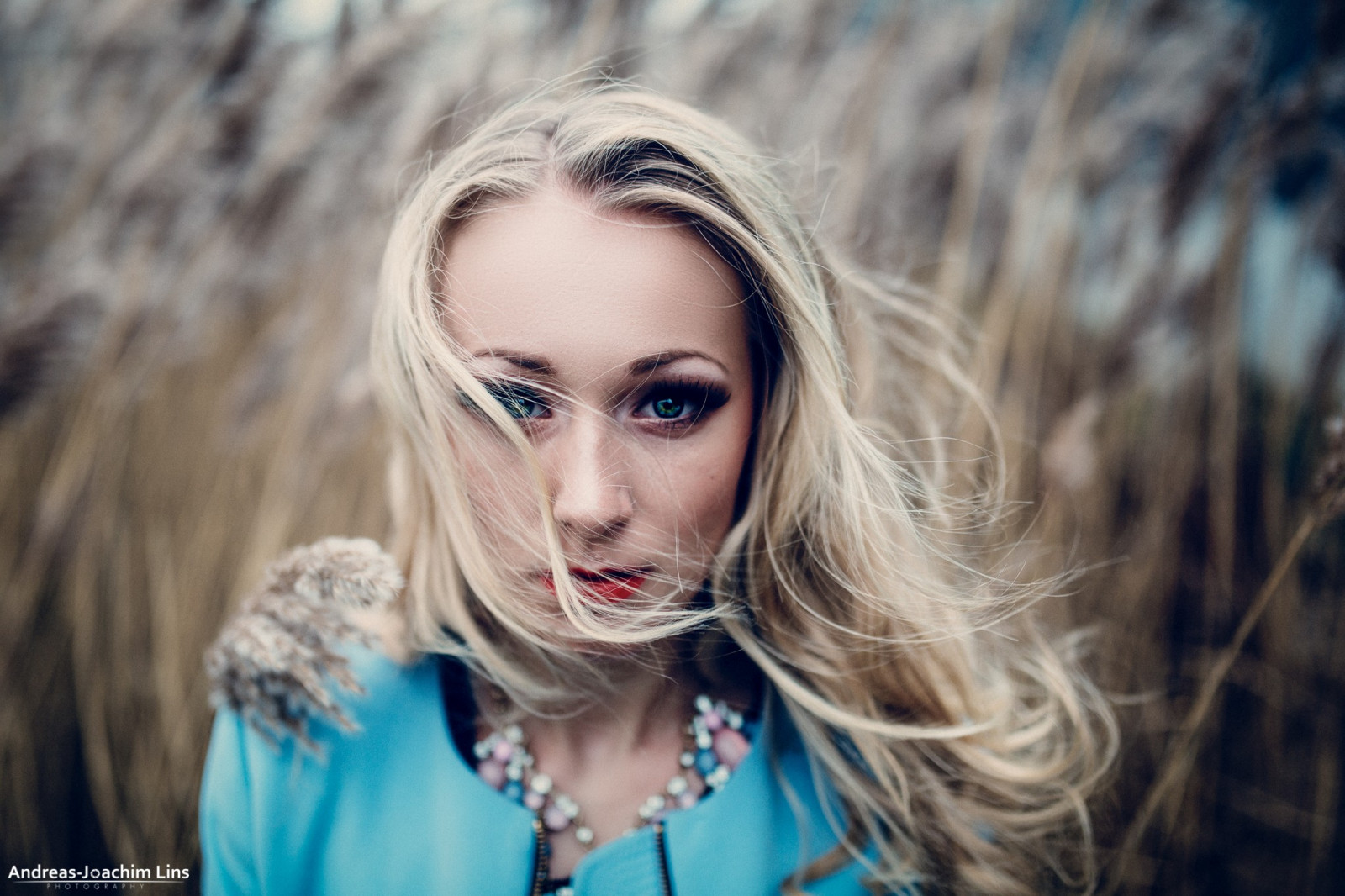 viso, donne, modello, ritratto, bionda, fotografia, vestito, blu, moda, capelli, primavera, Persona, pelle, capo, Rebecca Ottinger, colore, ragazza, bellezza, stagione, Sorriso, occhio, donna, signora, fotografia, biondo, acconciatura, fotografia di ritratto, servizio fotografico, organo, avvicinamento