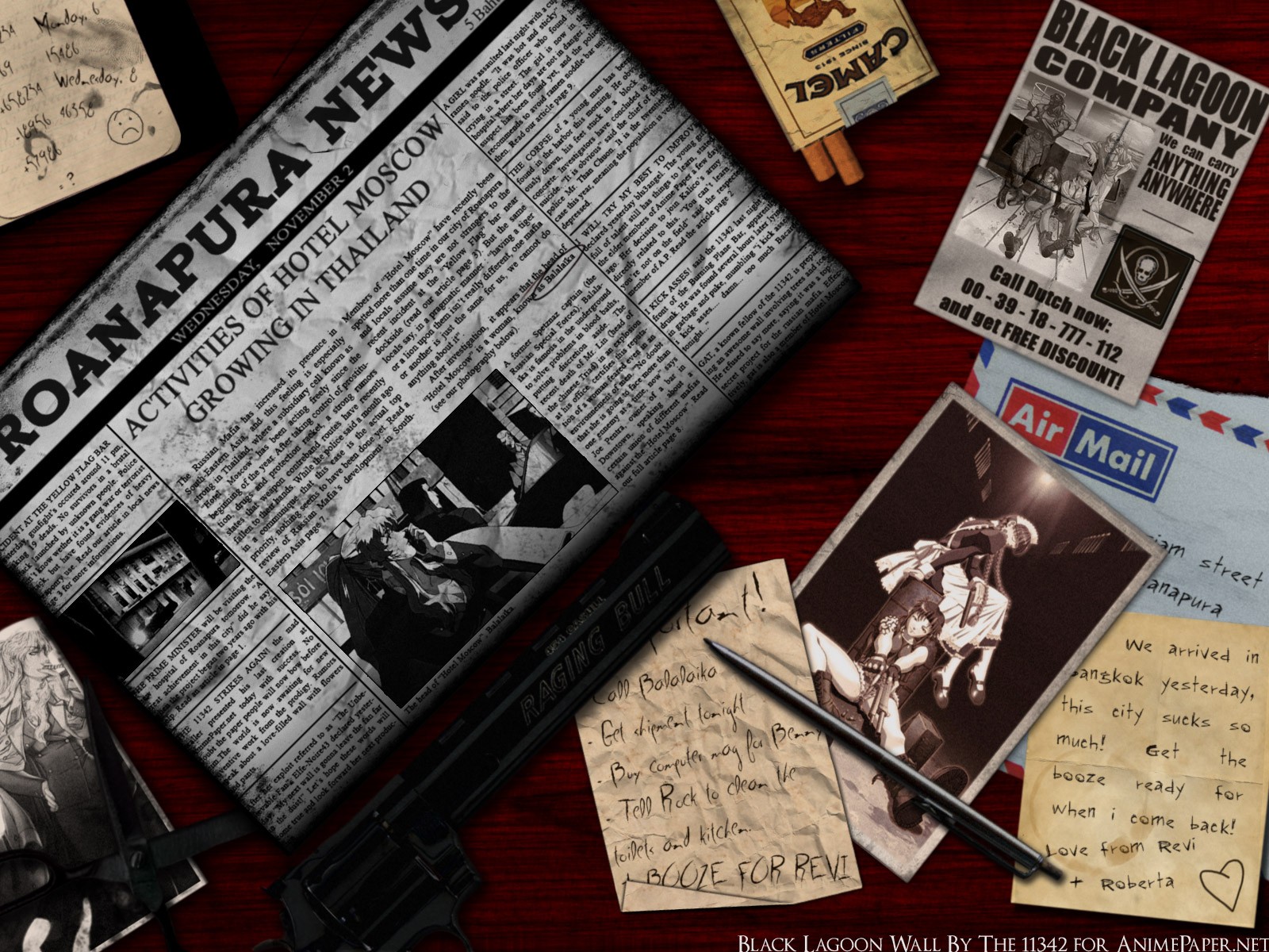 sorte lagune, Roberta, Balalaika, Shenhua, mærke, Rokuro, Benny, Ducth