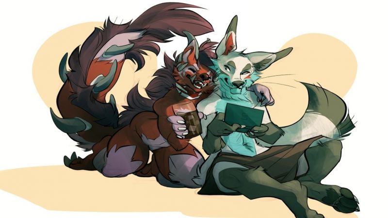 ilustrare, anime, desen animat, cu blană, anthro, cal ilustrare, anime, desen animat, cu blană, anthro, cal