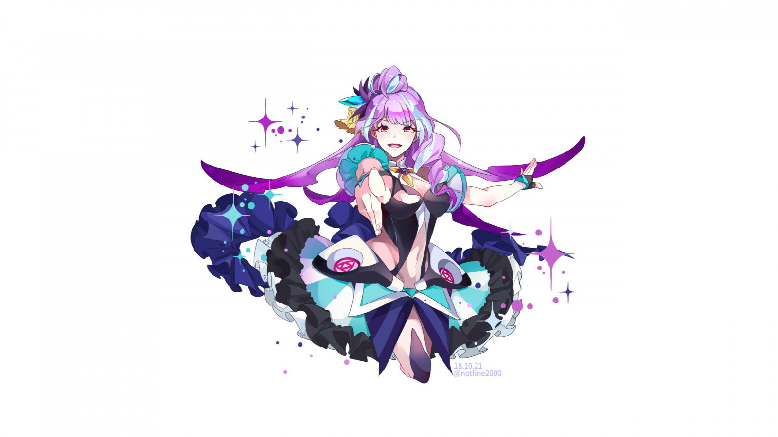 Macross Delta, Mikumo Guynemer, bílé pozadí, fialové vlasy, anime, anime dívky, dlouhé vlasy, Chodit znovu