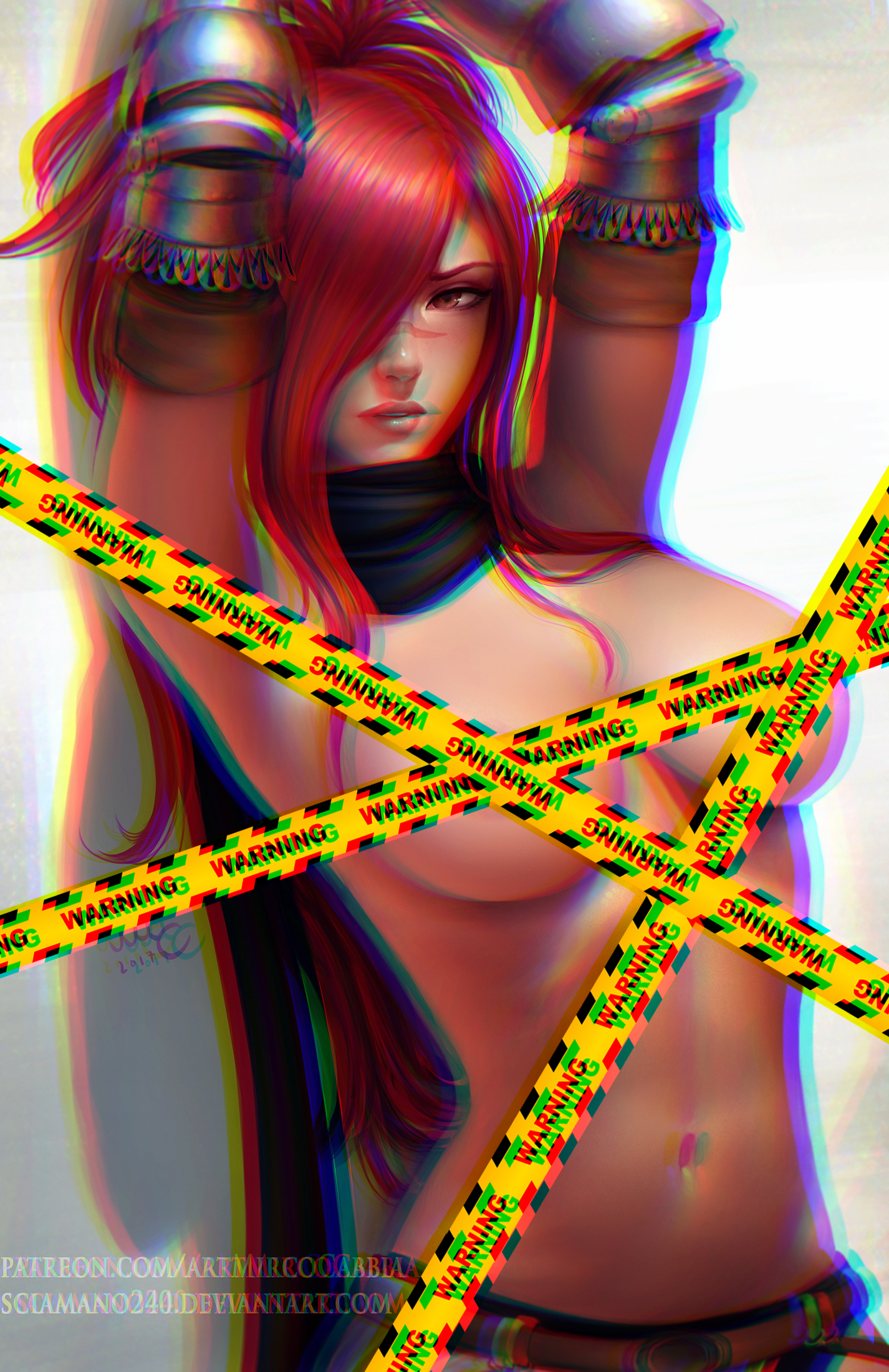 anime girls, big boobs, blonde, blue eyes