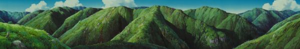 landscape,panorama,nature,clouds,Princess Mononoke,drawing