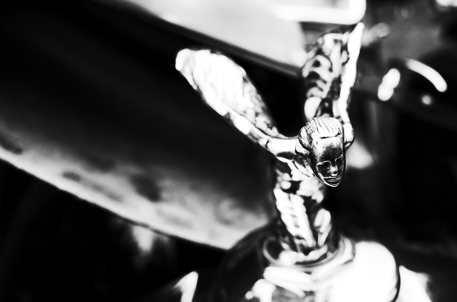 Wallpaper old, bw, Canada, detail, english, classic, monochrome, car