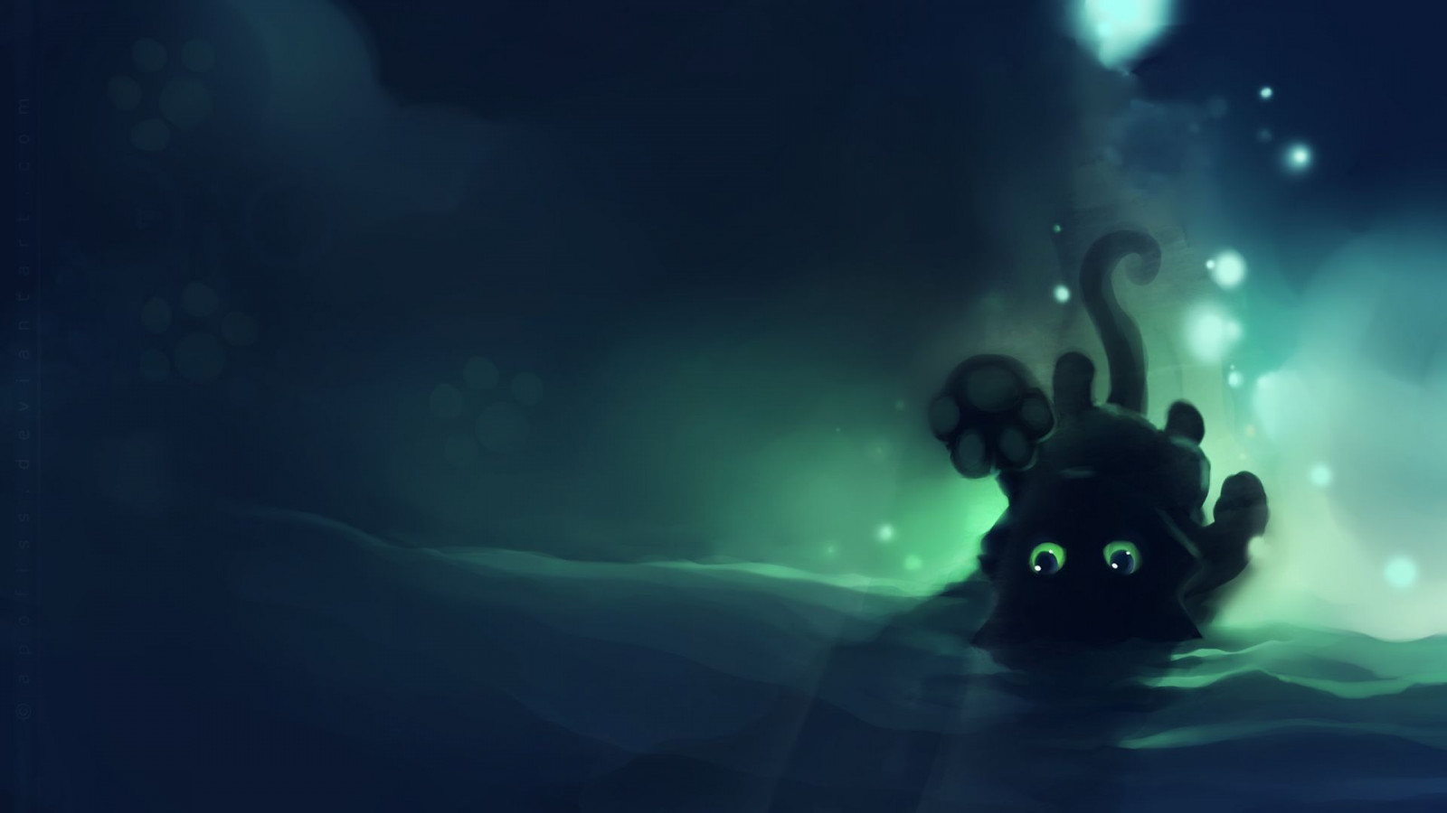 kočka, grafický design, bublina, řeřavý, oči