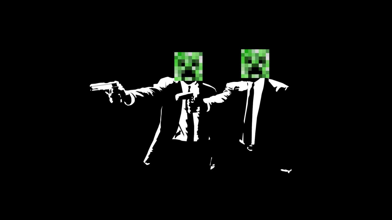 kanon, mørk, Minecraft, slyngplante, pulp Fiction, symbol, skrifttype