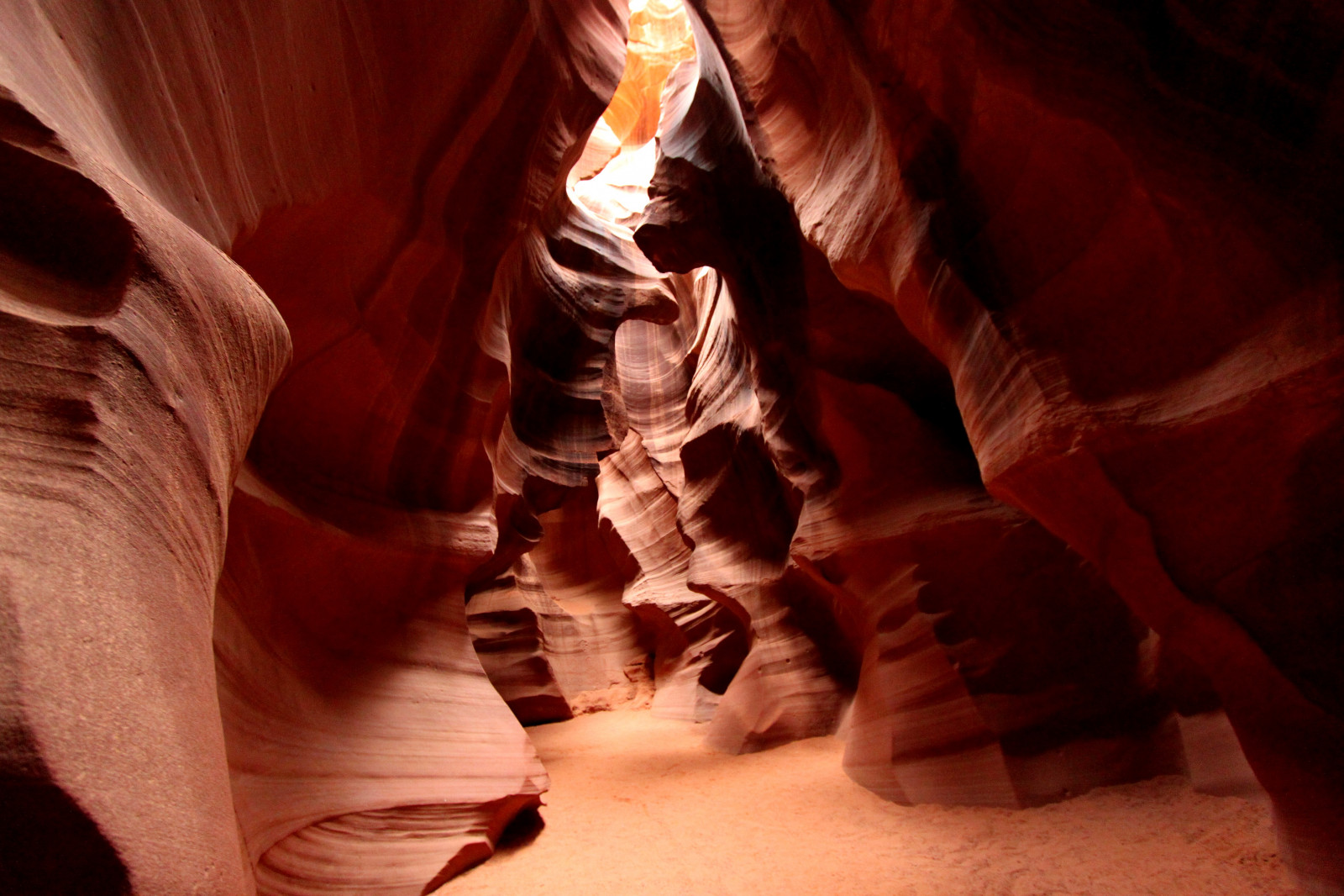 Konomark, horní, antilopa, kaňon, strana, AZ, Arizona, přírodní, Skála, atrakce, světla, okázalý, pronikat, úzký, cesta, Formace, skály, venkovní, den, čas, slunečnímu záření