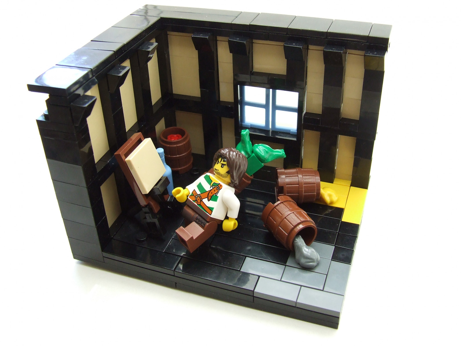 malovat, umělec, LEGO, piráti, žáby, stavět, Rozlití, moc, foitsop, Zakázáno