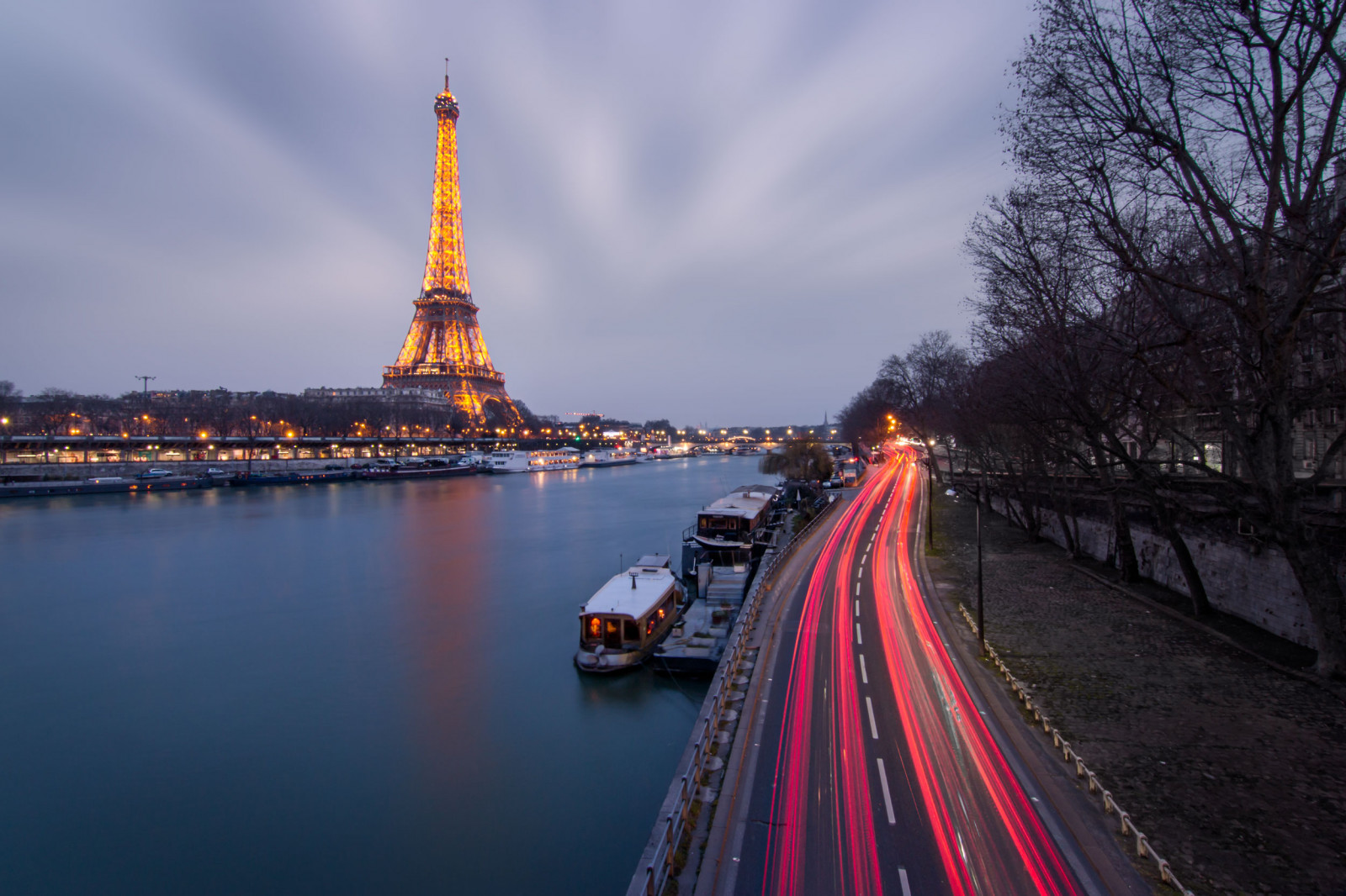 solnedgang, bybilledet, nat, afspejling, køretøj, skyline, blå, aften, morgen, tårn, bro, flod, Canon, filter, Frankrig, Paris, skumring, transportere, Seine, lys, nd, lang, udsættelse, Bluehour, time, sti, tur, milepæl, sigma, eiffel, vandveje, filer