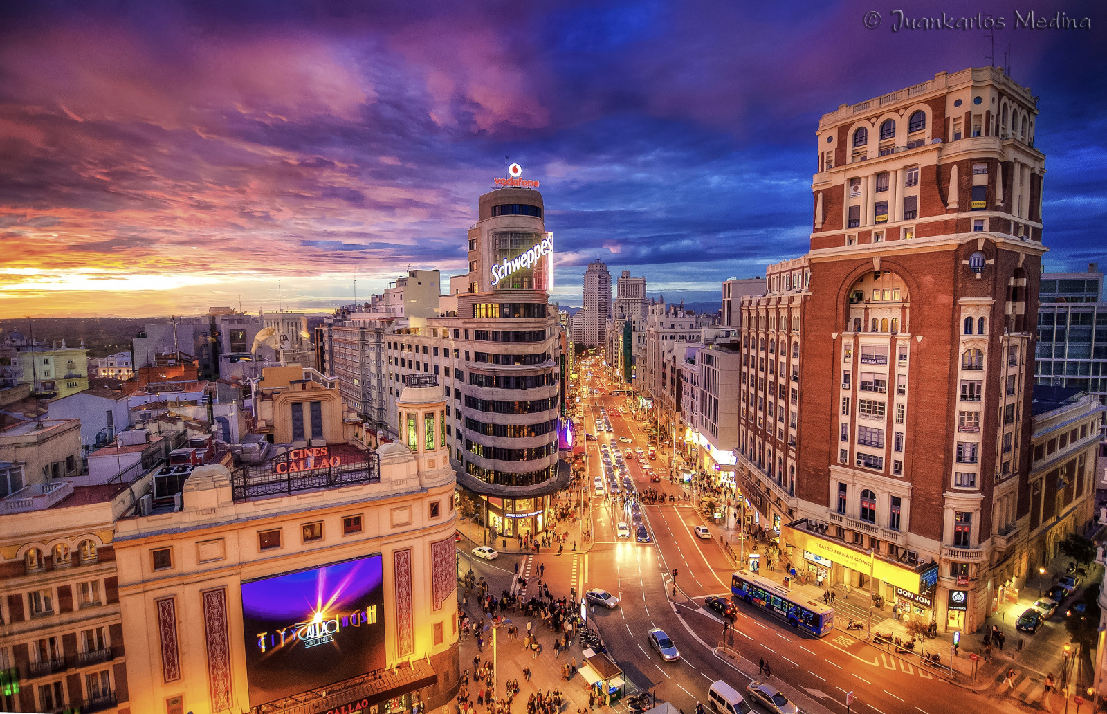 Wallpaper : Madrid, sky, espana, lights, luces, Spain, edificios, Nikon