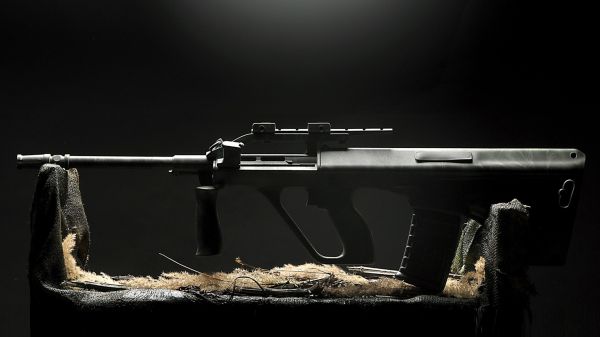 black,gun,weapon,assault rifle,Steyr,Steyr AUG