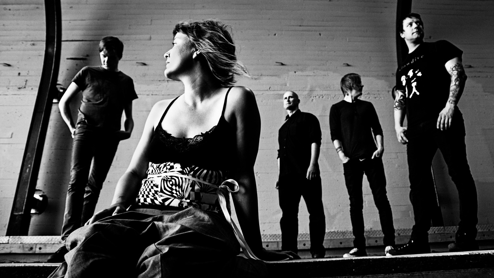 Černá, černobílý, fotografování, kapela, světlo, dívka, dívej se, zábava, člověk, fotografie, tma, momentka, Černý a bílý, monochromatické fotografování, sociální skupina, členové, Shamrain